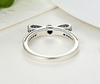 925 Sterling Silver Sparkling Bow Ring