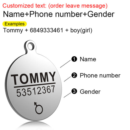 Personalised Pet Tag
