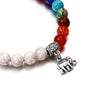 7 Chakra White Bracelet