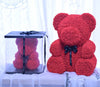 Rose Teddy Bear (with LEDs) Small 25cm