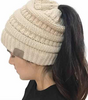 Winter Hat with Pony Tail Hole